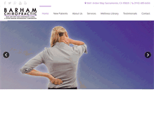 Tablet Screenshot of barhamchiropractic.com